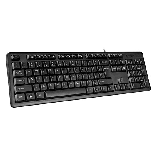 A4Tech KK-3 Computer Keyboard - Multimedia FN Keyboard USB - Black
