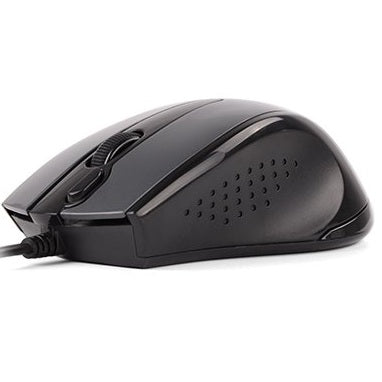 A4Tech N-500FS Wire Silent Clicks Computer Mouse - Glossy Grey