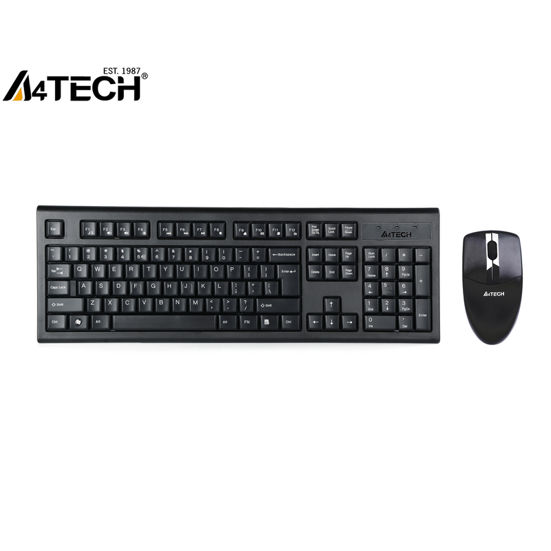 A4Tech 3100NS Wireless Keyboard And Mouse Combo (Black)
