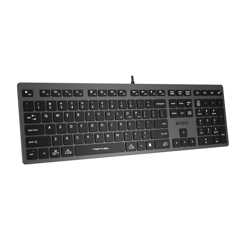 A4tech Fstyler FX50 Scissor Switch Computer Keyboard - Keycaps