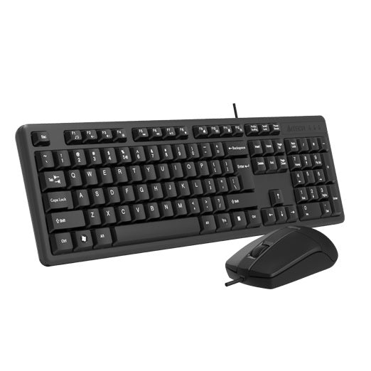 A4Tech KK-3330S Wired Keyboard And Mouse Combo Set (Black)