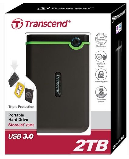 Transcend StoreJet 2TB Hard Drive External