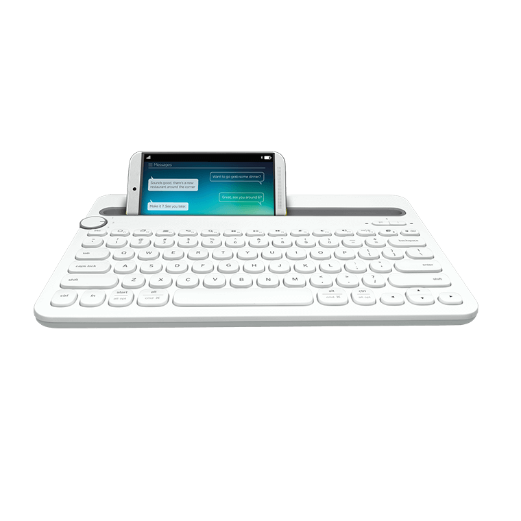 Logitech K480 Multi-Device Wireless Keyboard (White)