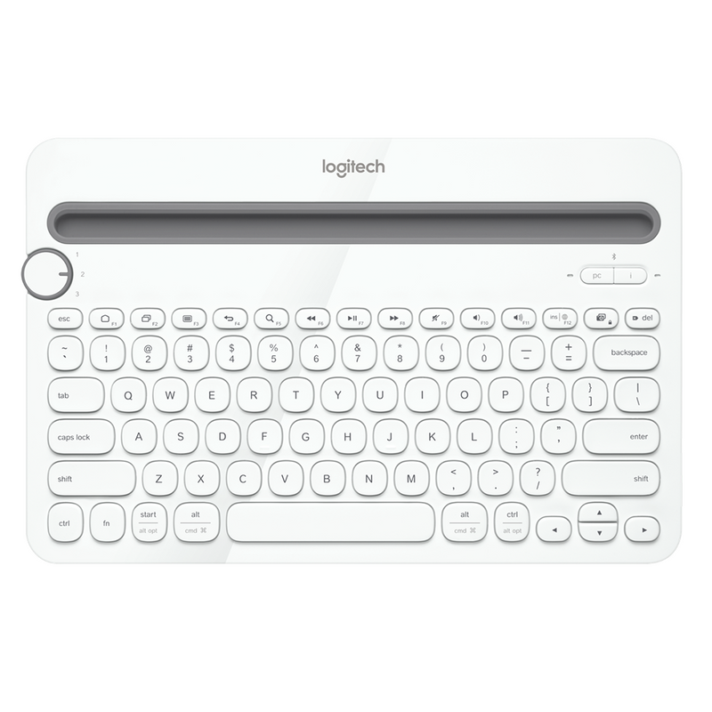 Logitech K480 Multi-Device Wireless Keyboard (White)