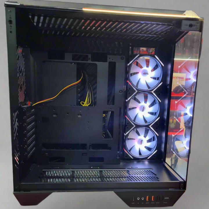 DarkFlash DY470 ATX Tower Case Black With DM12PRO fans
