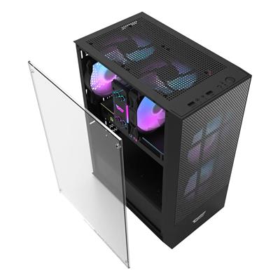 DarkFlash A290 Mid-Tower ATX Gaming PC Case - Black