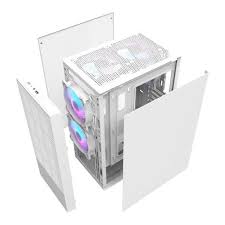 DarkFlash A290 Mid-Tower ATX Gaming PC Case - WHITE