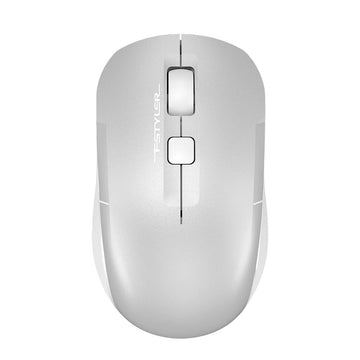 White computer mouse with 'Rapoo' branding on a white background