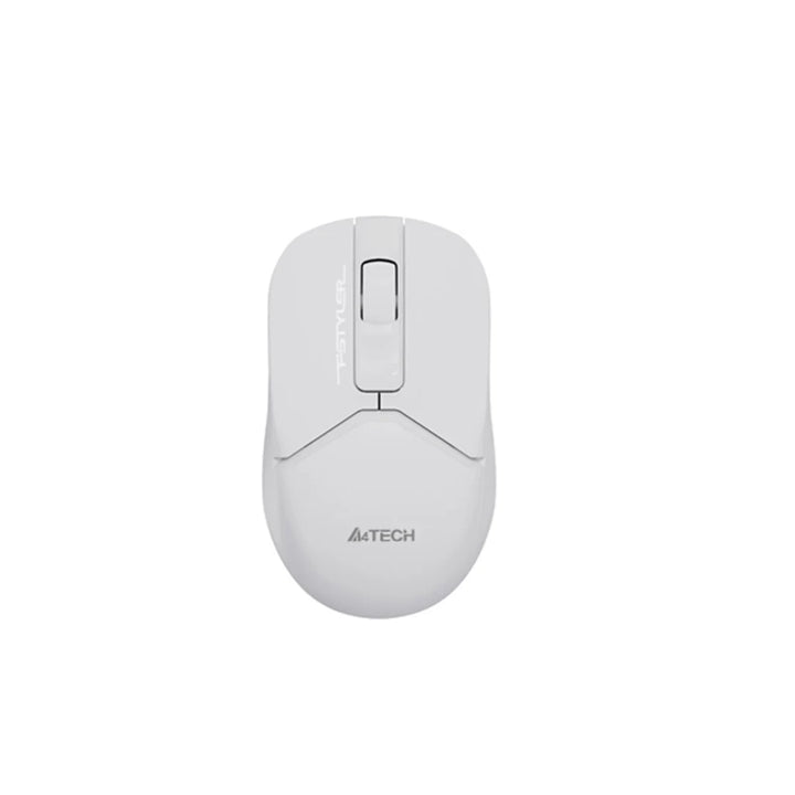 White computer mouse with A4Tech branding on a white background