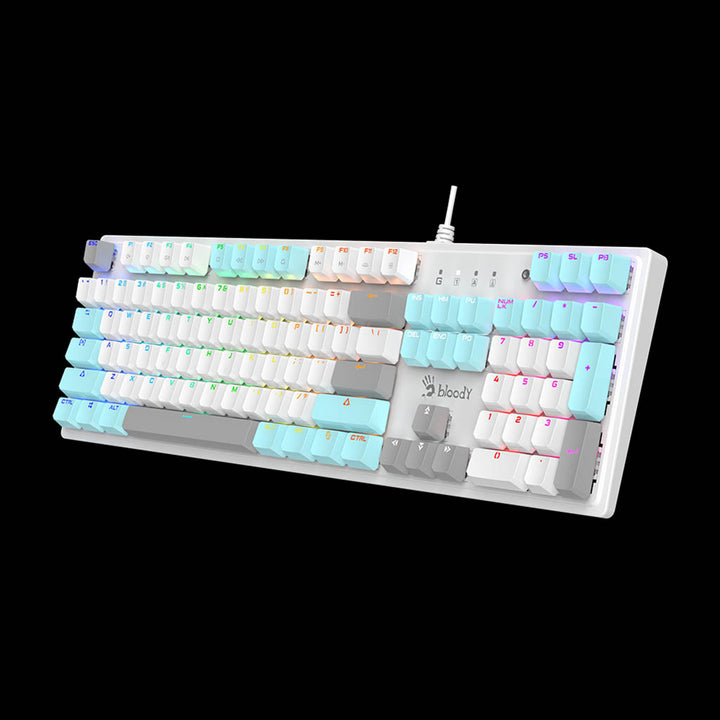 Bloody S520N Icy White Mechanical Gaming Keyboard