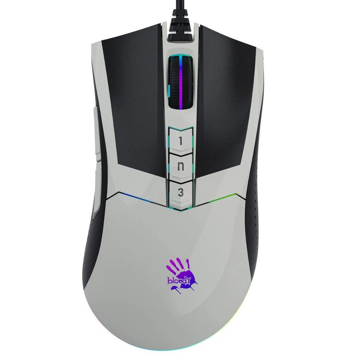 Bloody W90 Pro RGB Gaming Mouse (White)