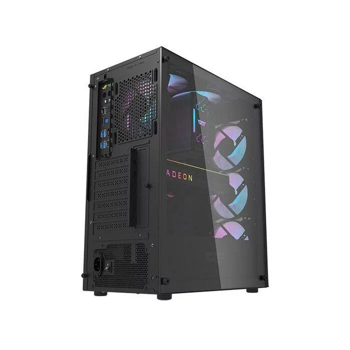 DarkFlash DK352 ATX PC Case With 4 RGB Fans – Black