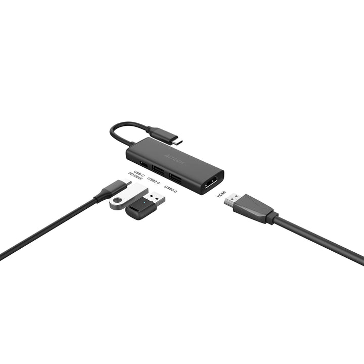 A4Tech DST-40C Black Docking Station 4-in-1