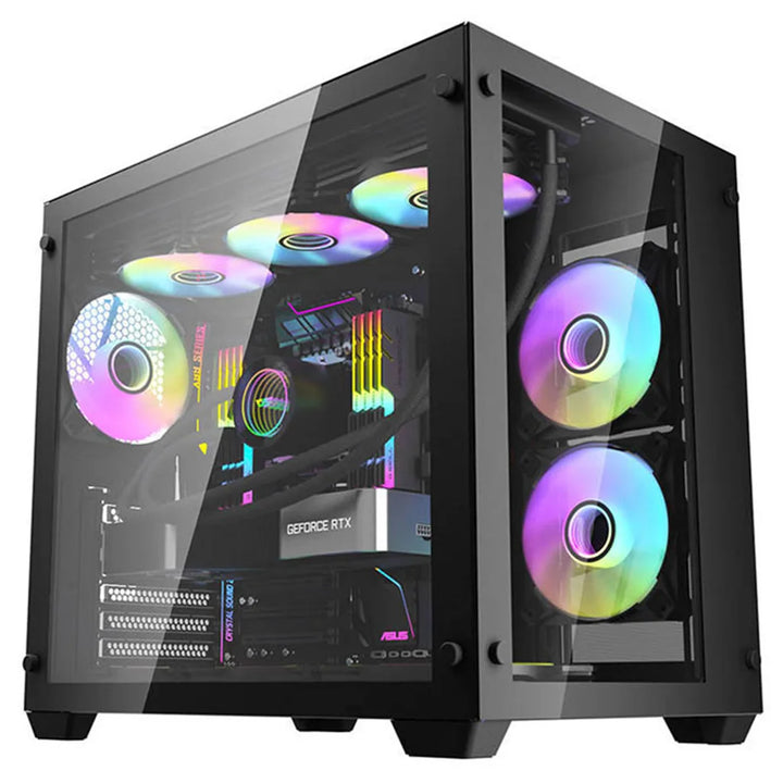 DarkFlash C285 Black ATX Mid-Tower Gaming Casing