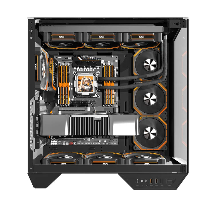 DarkFlash DY470 Black ATX Tower Case Without fans