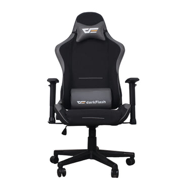 Black gaming chair with 'darkFlash' branding on a white background