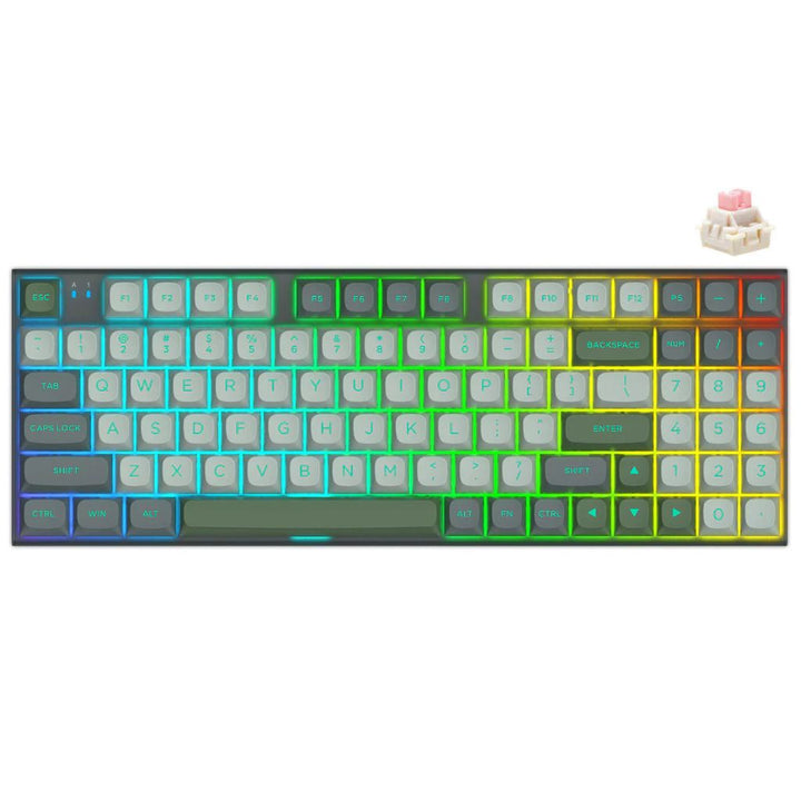 E-YOOSO HZ-94 RGB 94-Keys Wired Hot-Swappable Mechanical Keyboard Grey