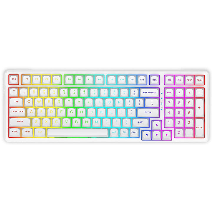 E-YOOSO Z-99 RGB 99-Keys Wired Mechanical Keyboard White