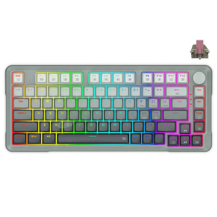 E-Yooso HZ-82 RGB 82-Keys Wired Mechanical Keyboard Gradient Grey (Magnetic Switch)