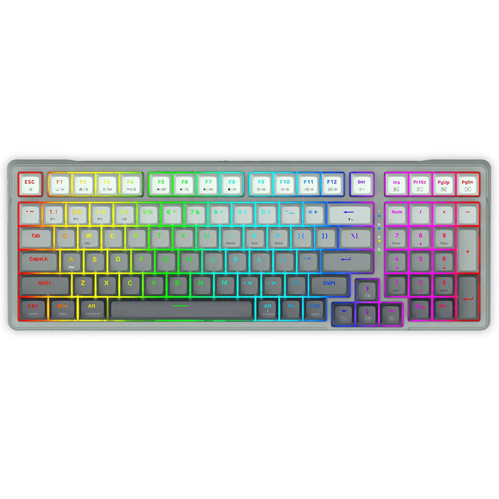 E-YOOSO Z-99 Tri-Mode RGB 99-Keys Mechanical Keyboard Gradient Grey