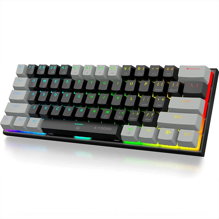 E-YOOSO Z-11 Black Gray RGB 60% Mechanical Keyboard with Brown Switches