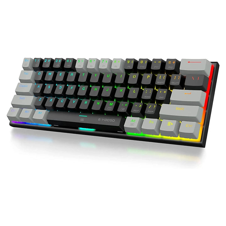 E-YOOSO Z-11 Black Gray Wireless 63 Keys Compact RGB Mechanical Keyboard