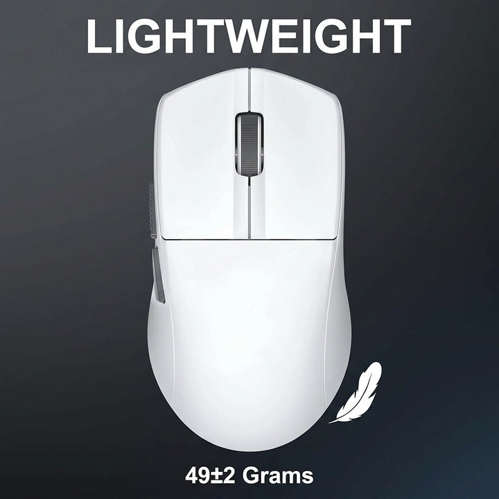 E-YOOSO X-44 White 4K Wireless Lightweight Gaming Mouse