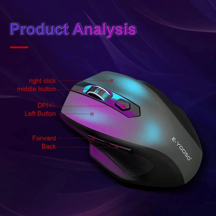 E-YOOSO E-1141 Wireless Mouse with DPI Control & Sleep Mode