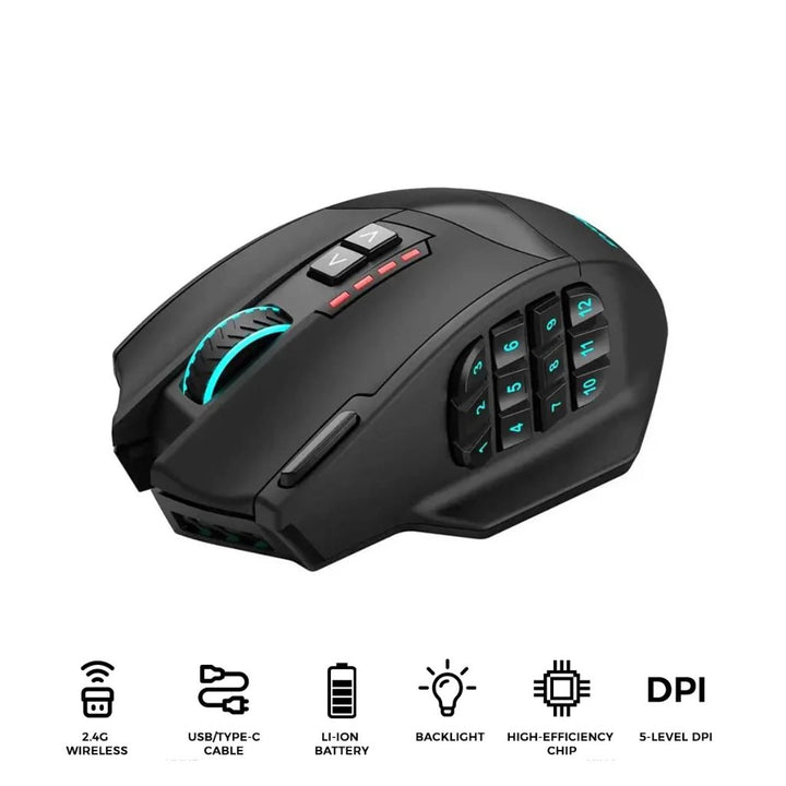 E-yooso X-33 RGB Wireless Gaming Mouse with 16000 DPI Precision