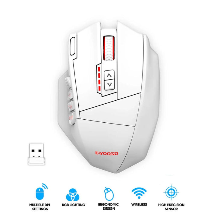 E-yooso X-33 RGB Wireless Gaming Mouse with 16000 DPI Precision