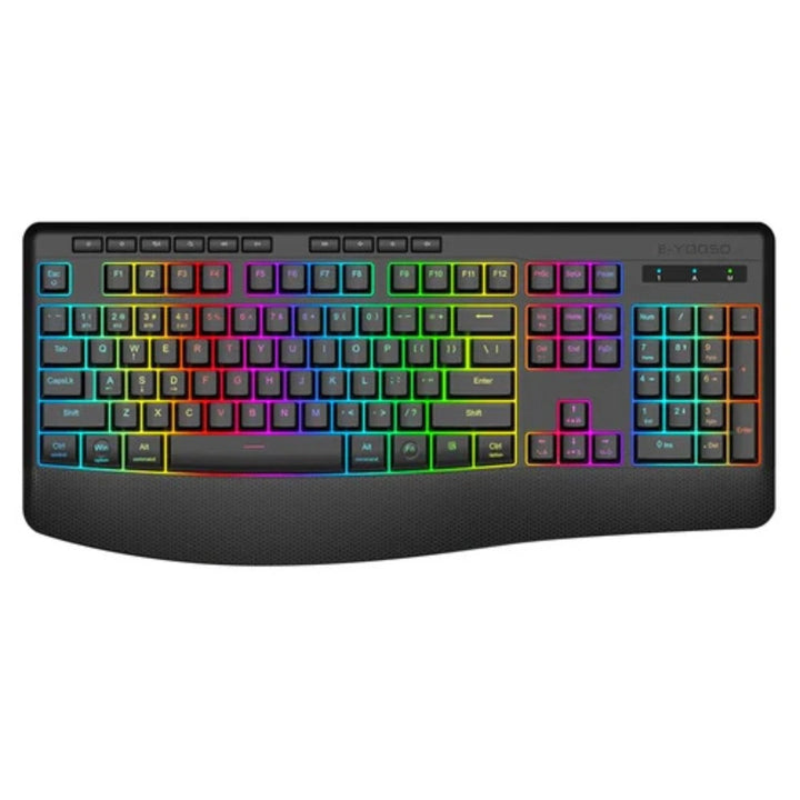 E-Yooso K-787 Tri-Mode RGB 104 Keys Keyboard (Black)