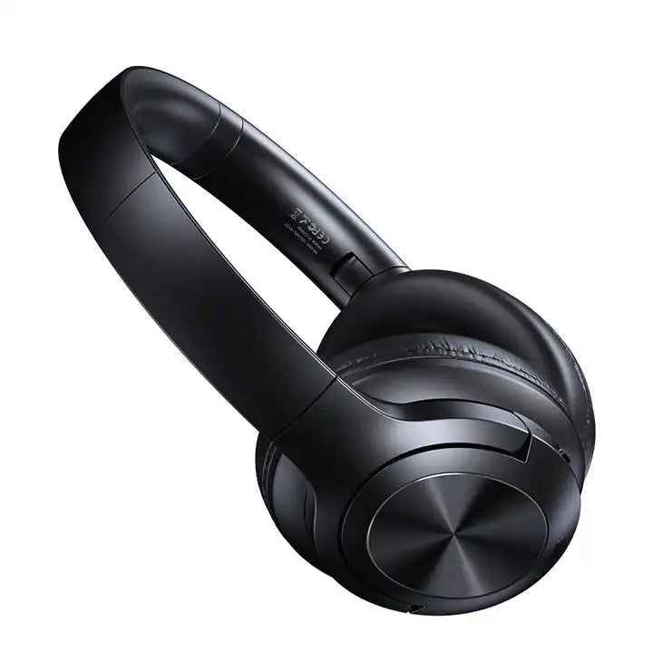 USAMS YH21 neckband Headphone Wireless Bluetooth Earphone Noise Cancelling Stereo Over Ear Headphone Studio Headphone black
