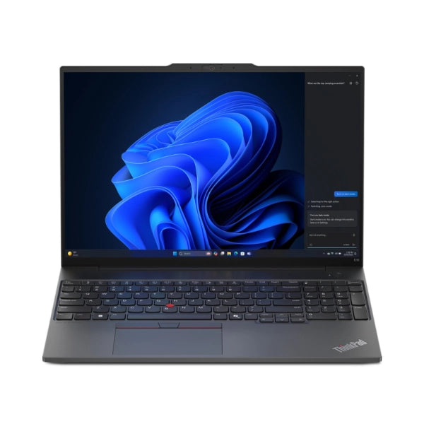 Lenovo Thinkpad E16 Gen2, Intel Core Ultra 7 155H,16GB,512GB SSD, 16″ WUXGA IPS Display,Intel Graphics,DOS,Black