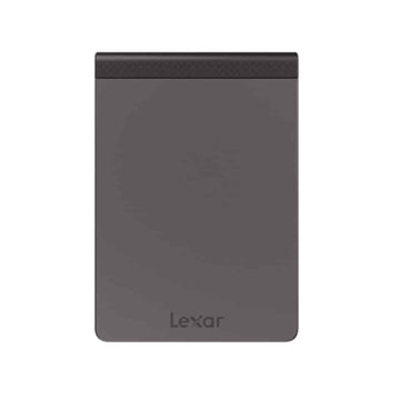 Lexar Portable SSD, external solid-state drive, for high-speed data transfer and storage, dark gray.