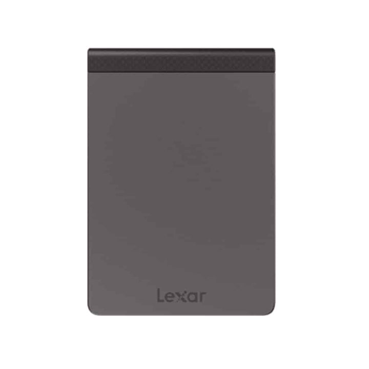 Lexar Portable SSD, external solid-state drive, for high-speed data transfer and storage, dark gray.