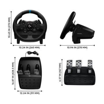 Logitech Racing Wheel With Three Monitor Logitech G923 Racing Wheel with TrueForce – Technoo