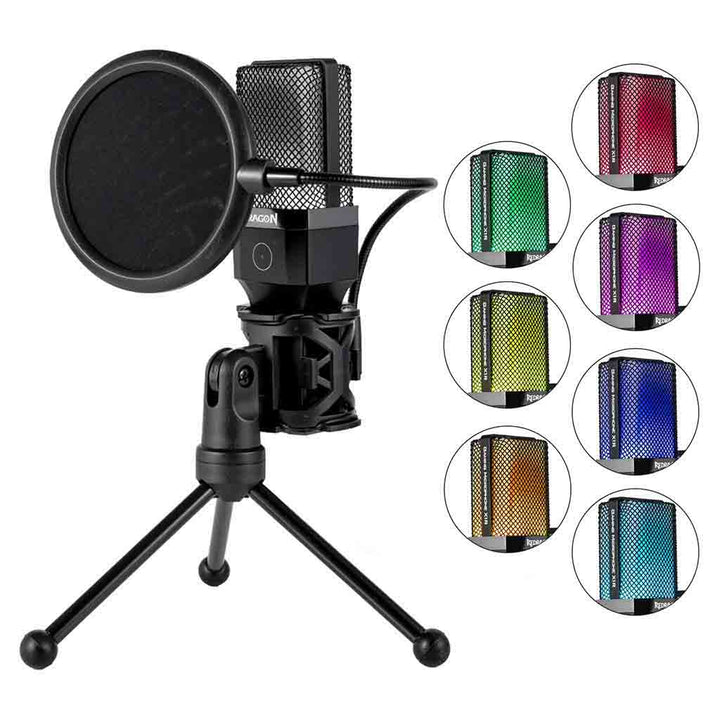 Redragon Adne GM212 RGB Cardioid Polar Pattern Microphone