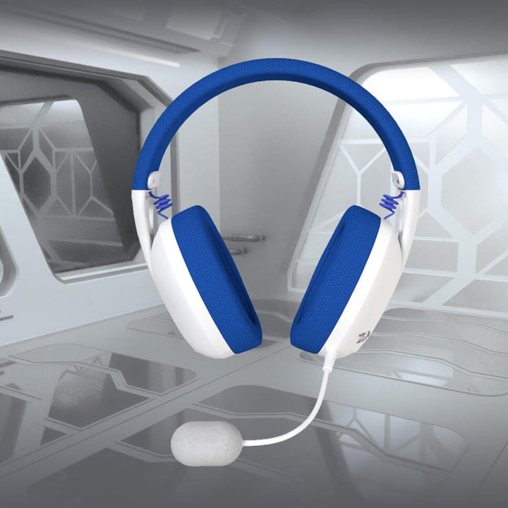 Redragon H848 Pro Blue Lightweight Detachable Mic Wireless Gaming Headset