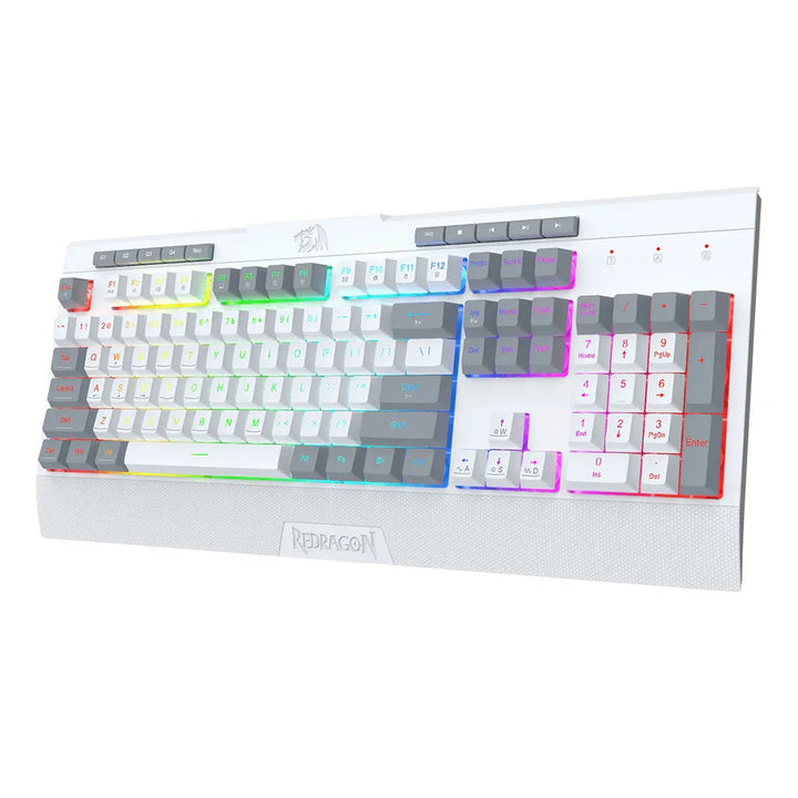 Redragon K525WG RGB Shiva Lite Membrane Gaming Keyboard with Detachable Wrist Rest