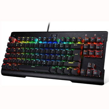 Redragon K561 Visnu Gaming Mechanical Keyboard showcasing RGB customization lighting with TKL design