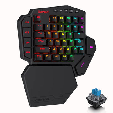 Redragon K585 Diti Elite RGB Mechanical Gaming Keyboard for PC gamers, featuring programmable keys and detachable wrist rest
