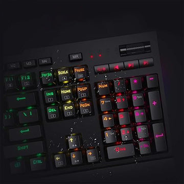 Redragon K586 Brahma features: 10 dedicated macro keys, 100% anti-ghosting for all 104 keys, built-in memory for profile storage