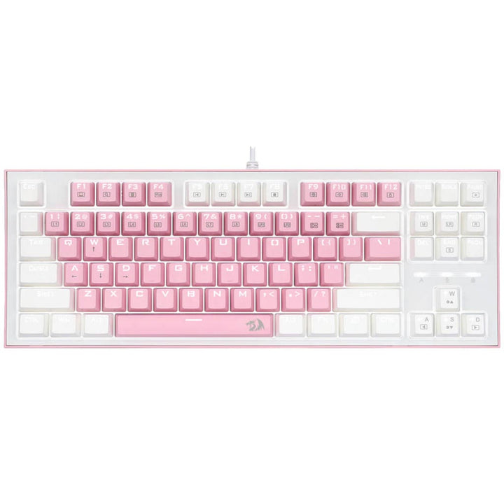 Redragon K611-WIB BES White LED Backlit Keyboard With Blue Switches