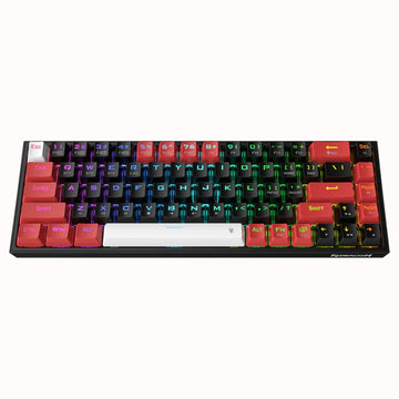 Redragon K631 PRO RGB black keyboard featuring multicolored keys, including a prominent space bar