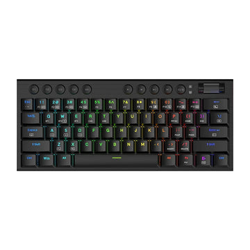 Redragon K632 PRO HORUS black 60% wireless RGB mechanical keyboard with media controls.