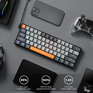  Redragon K644 Caraxes RGB Mechanical keyboard, including its compact TKL design, user-replaceable switches and digital gadgets 