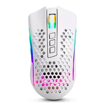 Gaming mouse with RGB lighting on a white background