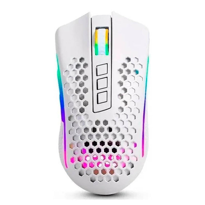Gaming mouse with RGB lighting on a white background