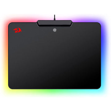 Gaming mouse pad with RGB lighting on a white background