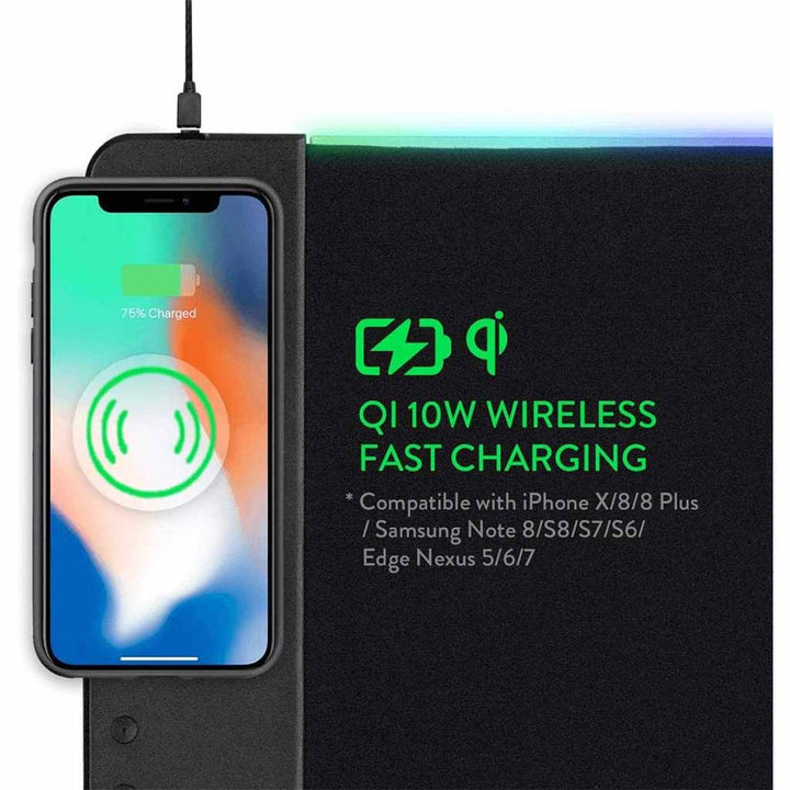 Redragon P025 RGB Gaming Mouse Pad With Wireless Charger